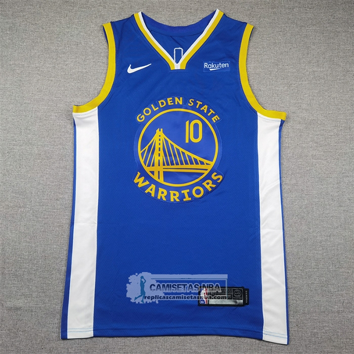Camiseta Golden State Warriors Jimmy Butler III NO 10 Icon 2024-25 Azul